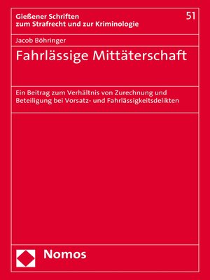 cover image of Fahrlässige Mittäterschaft